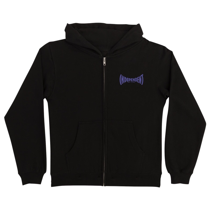 Sacrificial Span Independent Youth Zip Hoodie Black S