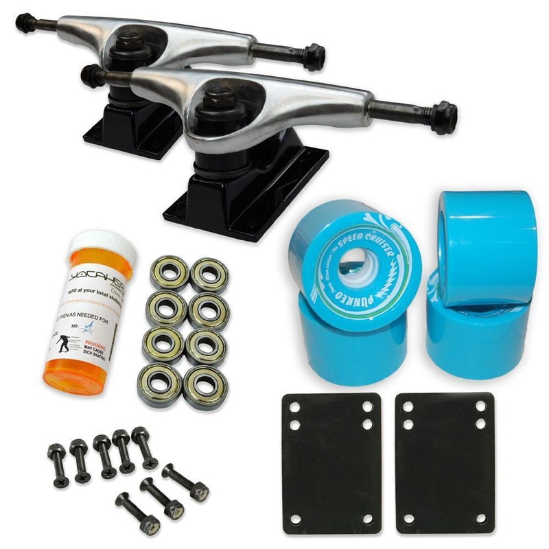 Skateboard Starter Combo Kit – 62mm Wheels – 2 tone trucks Green