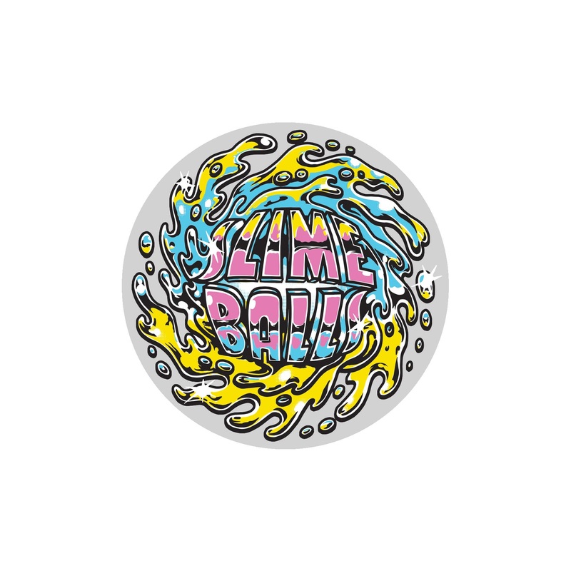 Slime Balls Logo Chrome 3.5″ Sticker