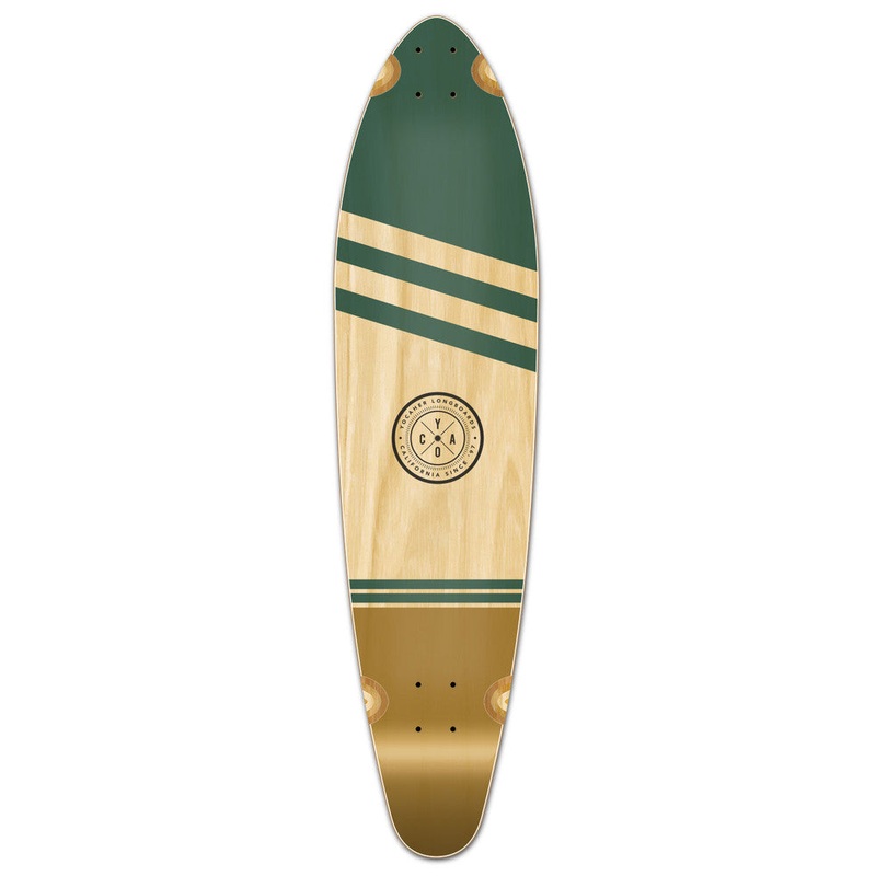 Yocaher Wind 40″ Kicktail Longboard Deck – Earth Series