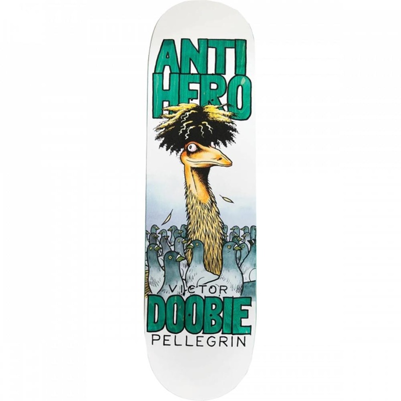 Antihero Pellegrin Doobie Pigeon 8.75″ White Skateboard Deck