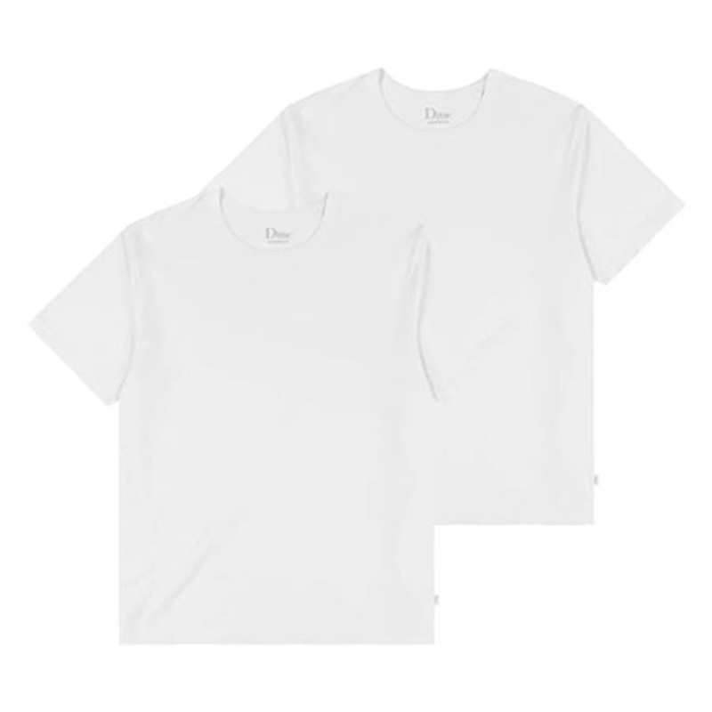 Dime 2 Pack of T Shirts White Small