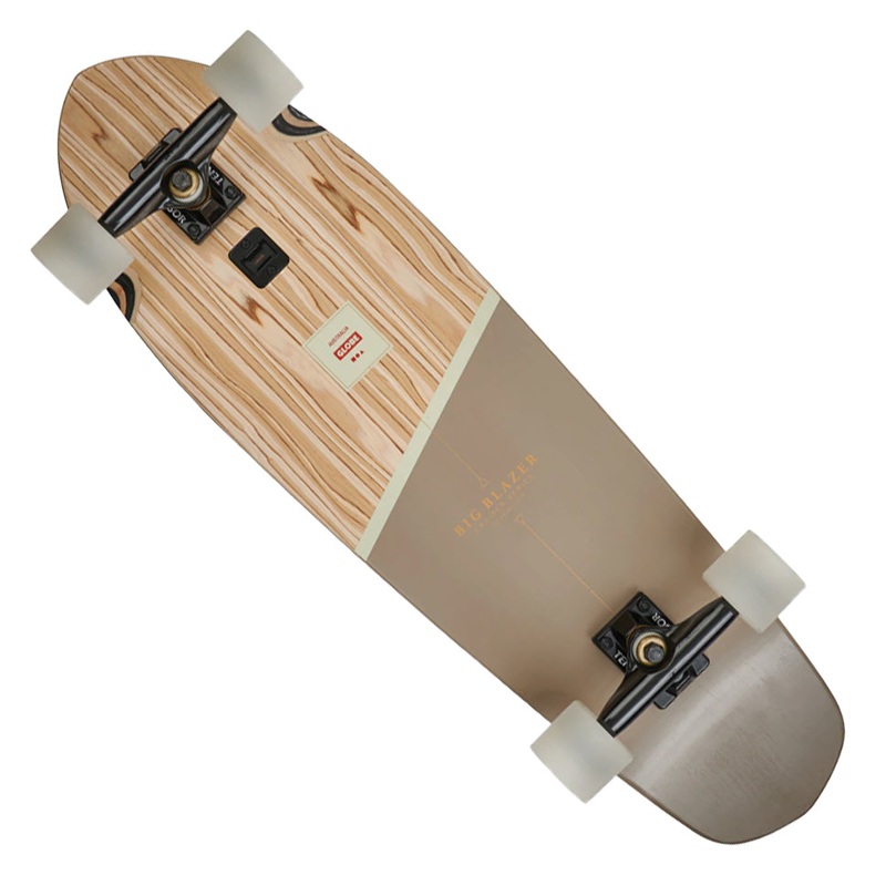 Globe Footwear Big Blazer Olivewood Cruiser Complete Skateboard Olivewood/ Stone 9.125 x 32 WB:17.75