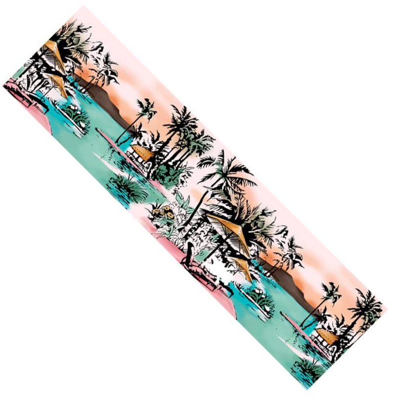 Grizzly Island Time Graphic Griptape Multicolor 9×33