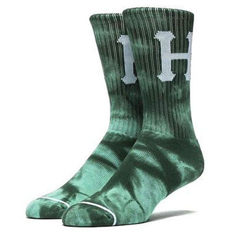 HUF Classic H Crew Socks Emerald One size fits all
