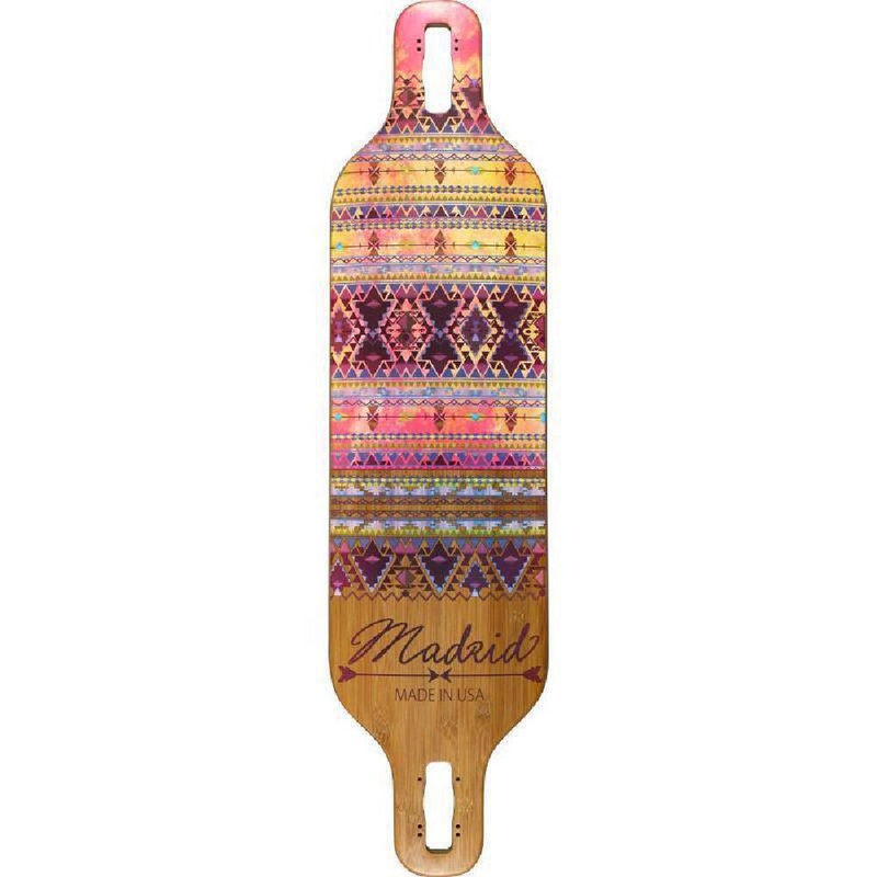 Madrid Dream 39″ Indie Bamboo Drop-Thru Longboard Deck Deck