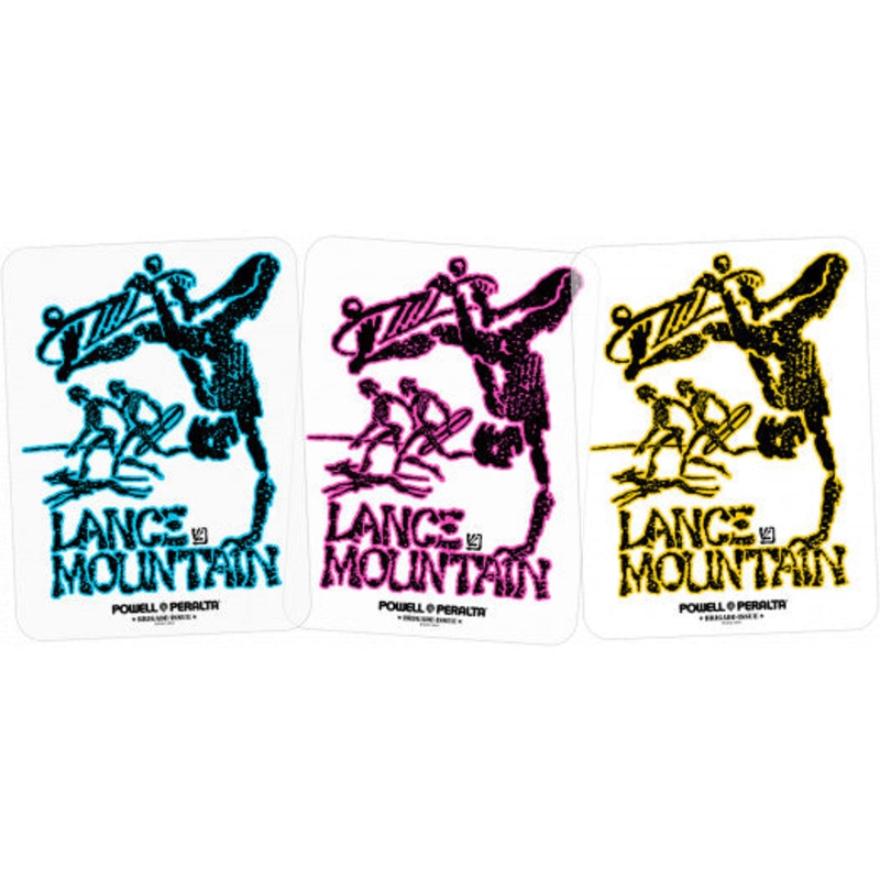 Powell Peralta Skateboards “Lance Mountain – Future Primitive” Sticker Yellow