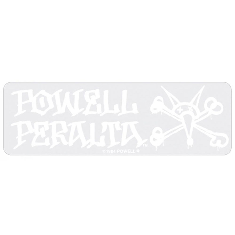 Powell Peralta Valo Rat Sticker – White / Clear