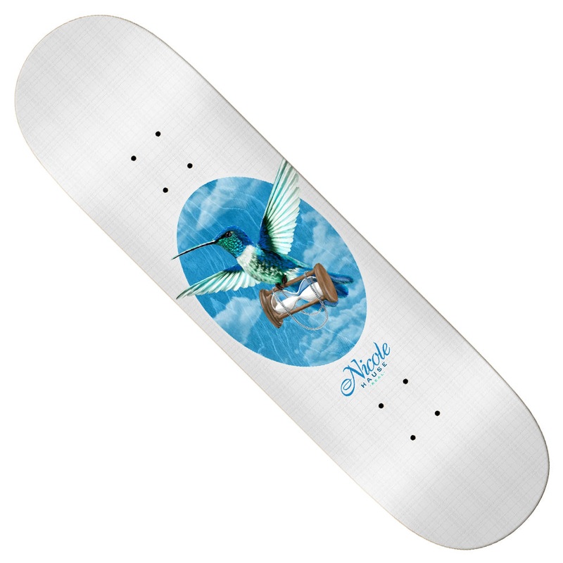 Real Nicole Hause Time Flies Deck White 8.25 x 32 WB:14.38