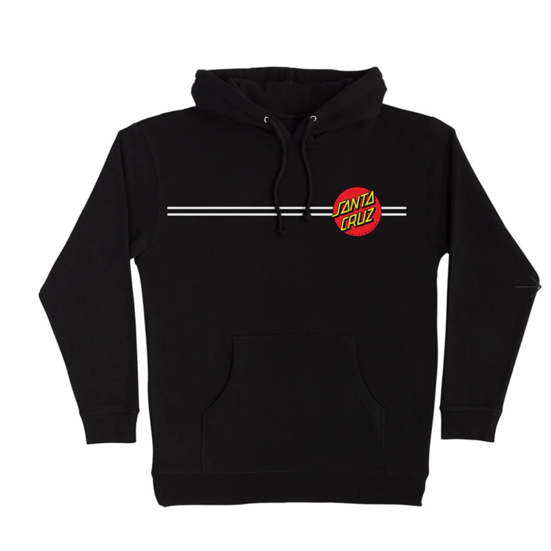 Santa Cruz Classic Dot P/O Hoodie Black X Large