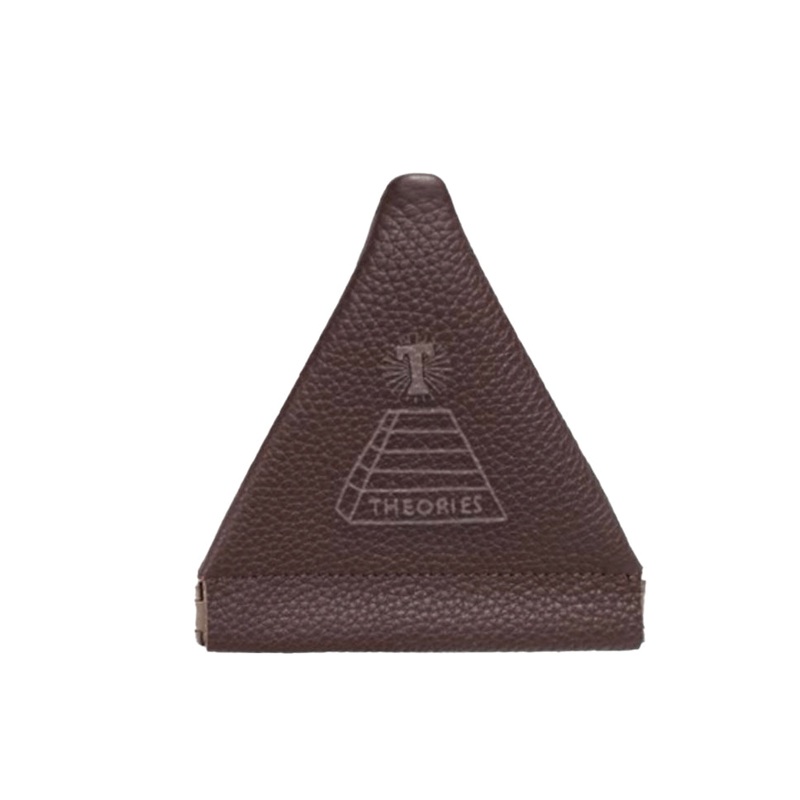 Theories Theoramid Leather Coin Pouch Brown One Size Fits All