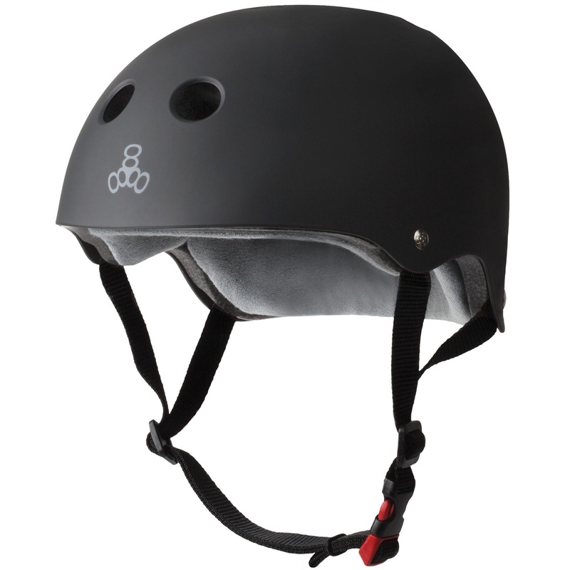 Triple 8 Sweatsaver Certified Rubber Black Helmet XS/X