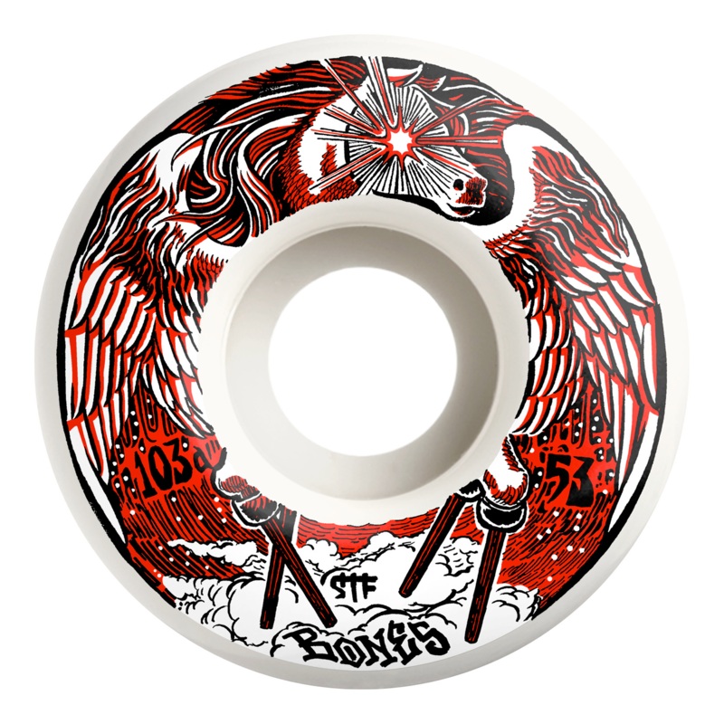 Bones Wheels Peg-Leg-Asus V1 Standard STF 103a Wheels White 52mm