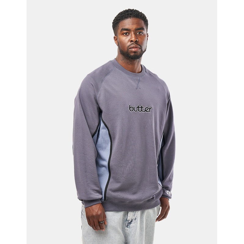 Butter Goods Aspect Crewneck – Slate/Denim