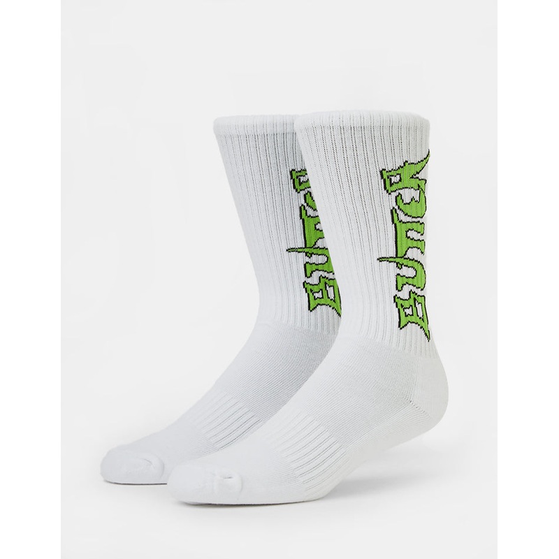 Butter Goods Encounter Crew Socks – White