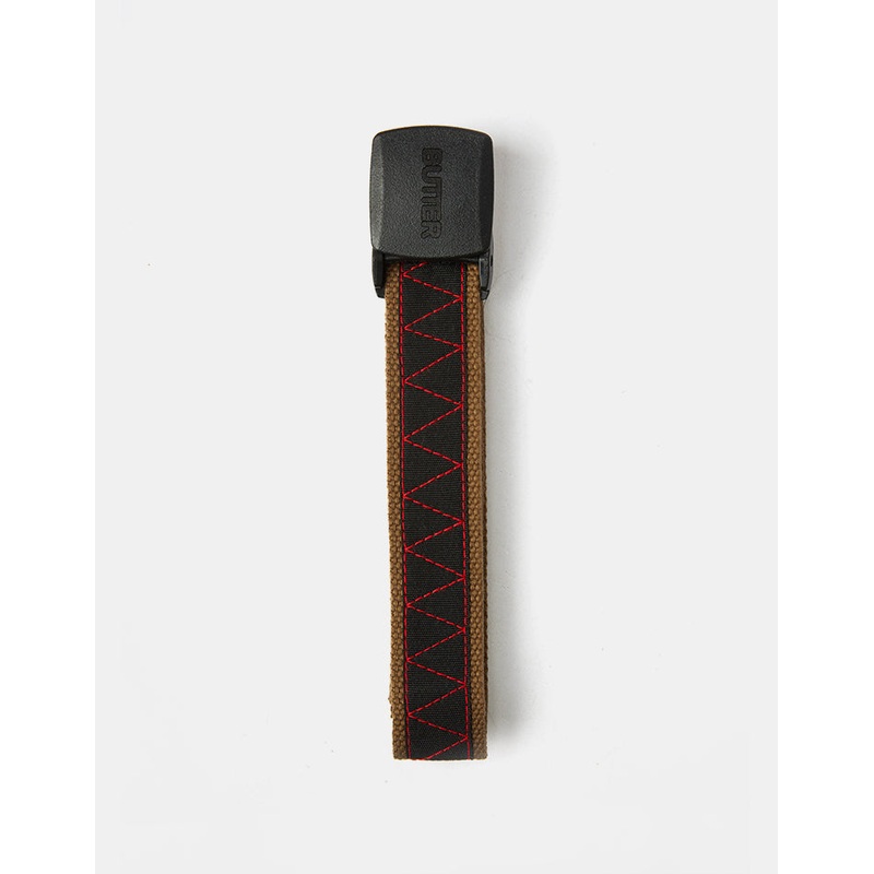 Butter Goods Equipment Woven Web Belt – Coffee