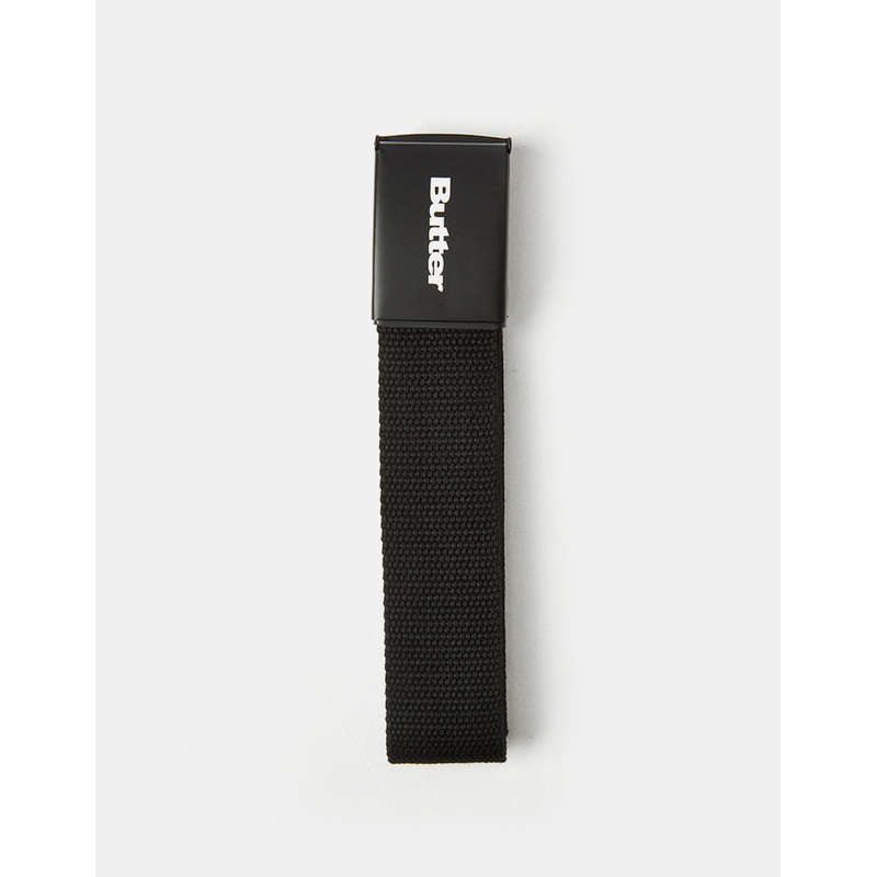 Butter Goods Logo Woven Web Belt – Black