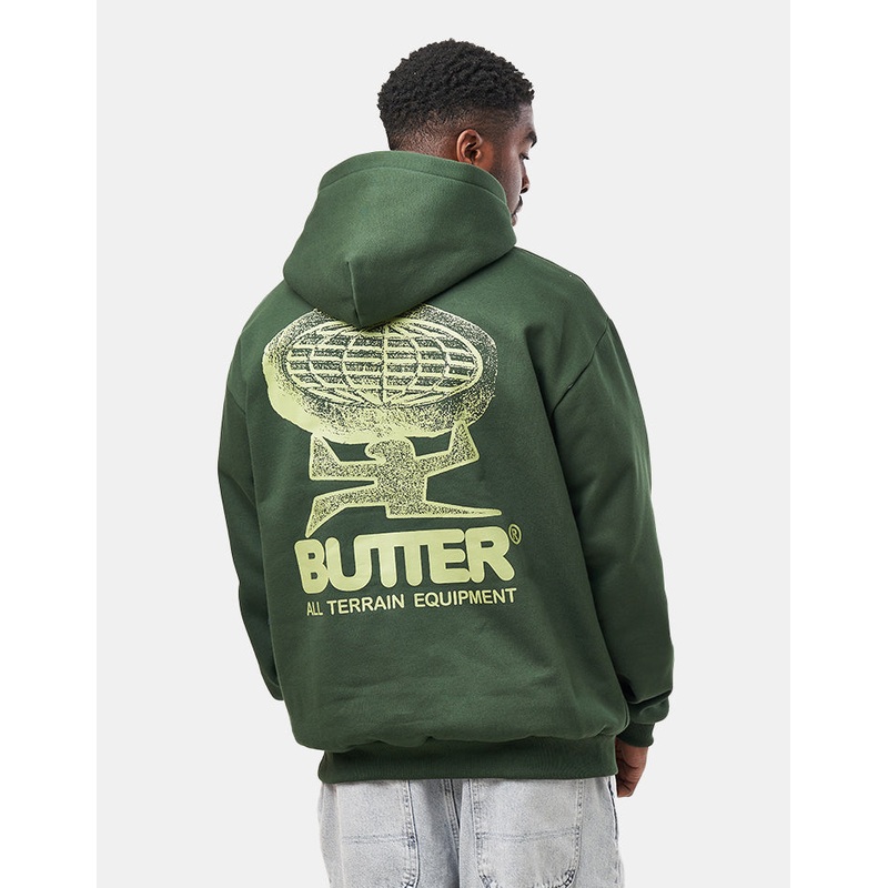 Butter Goods Terrain Pullover Hoodie – Bottle Green