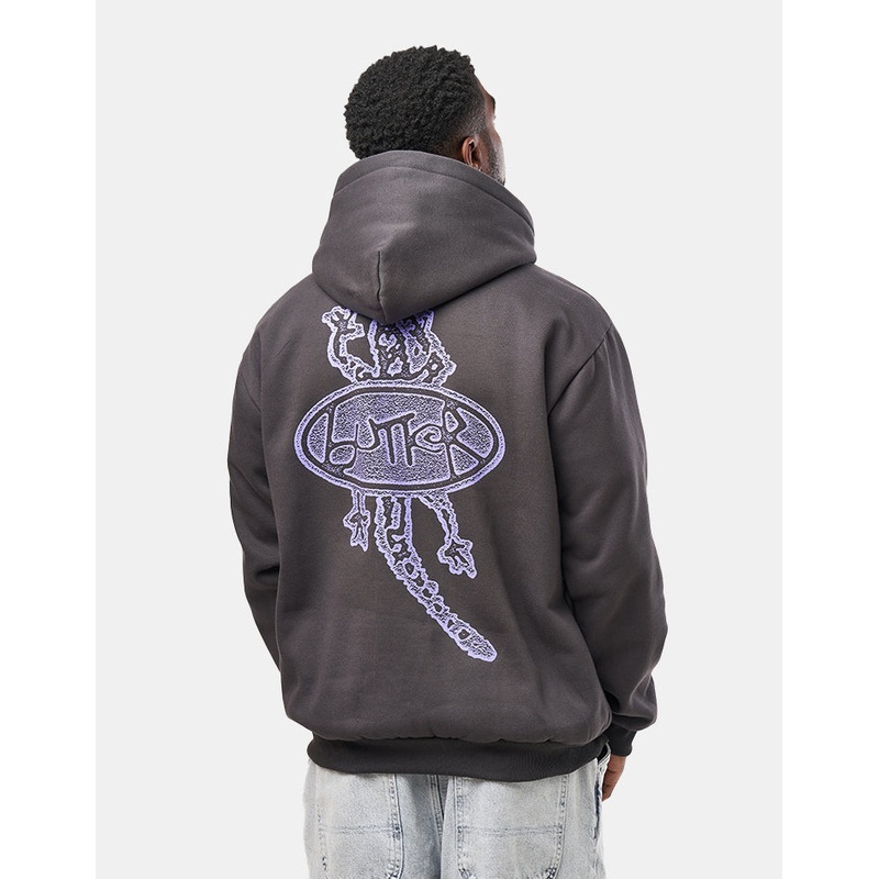 Butter Goods Wipeout Pullover Hoodie – Washed Black