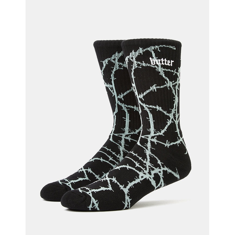 Butter Goods Wired Crew Socks – Charcoal