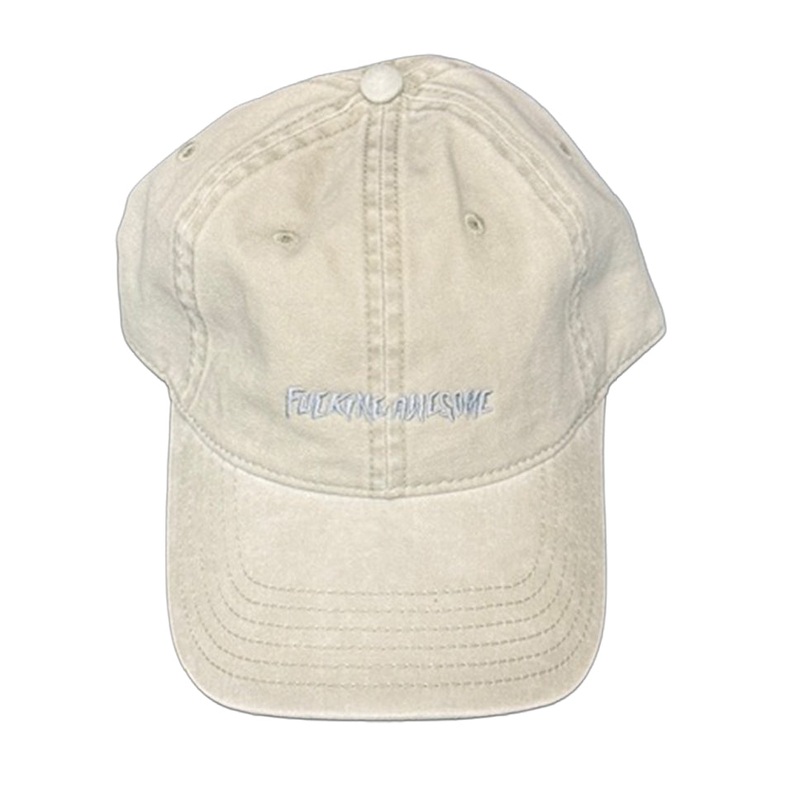 Fucking Awesome Tonal Little Stamp Embroidered Strap-Back Hat Stone One Size Fits All