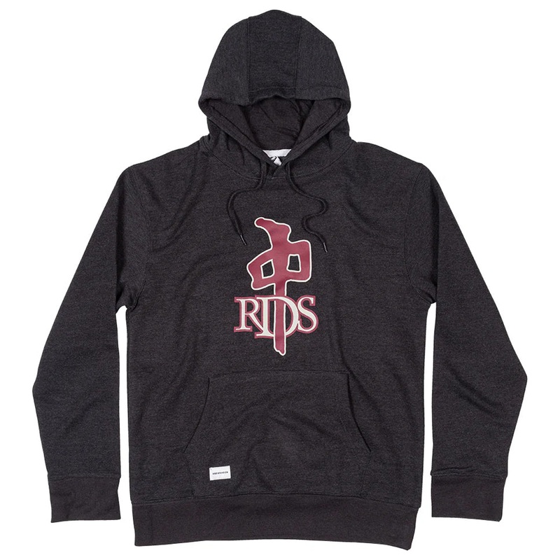 Red Dragon OG Pullover Hooded Sweatshirt Black Heather Medium