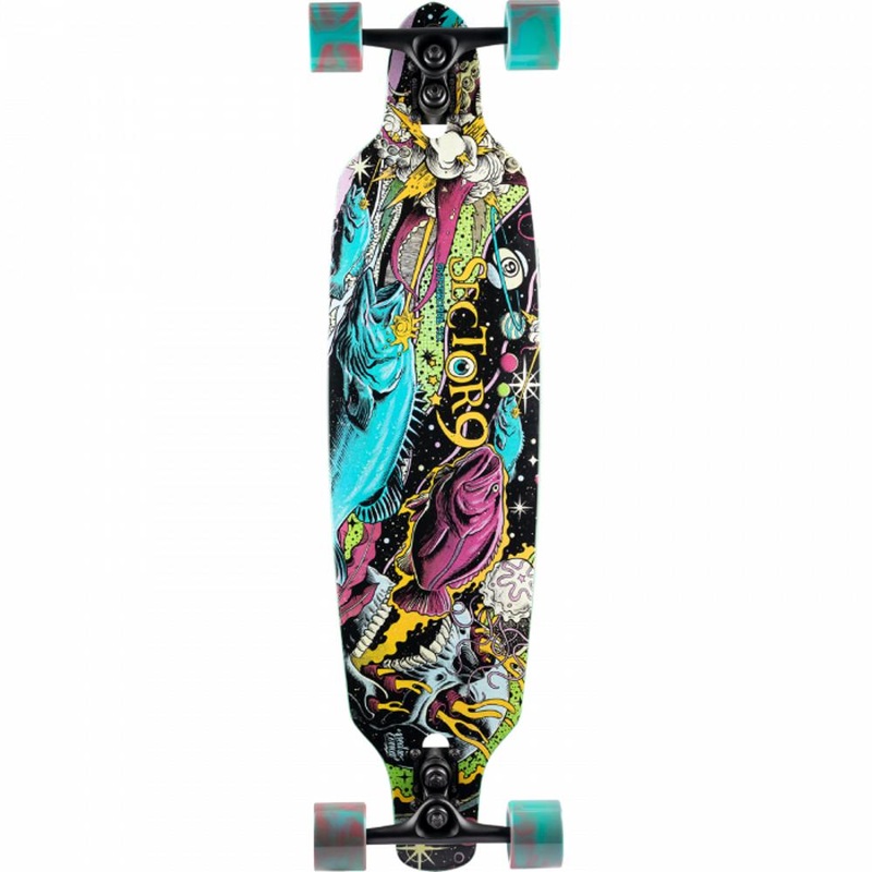 Sector 9 Fractal Battle 36″ Drop Through Longboard Complete