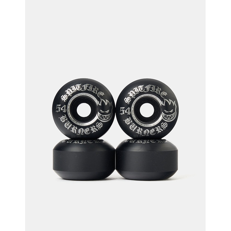Spitfire Burners Black 99d Skateboard Wheels – 54mm