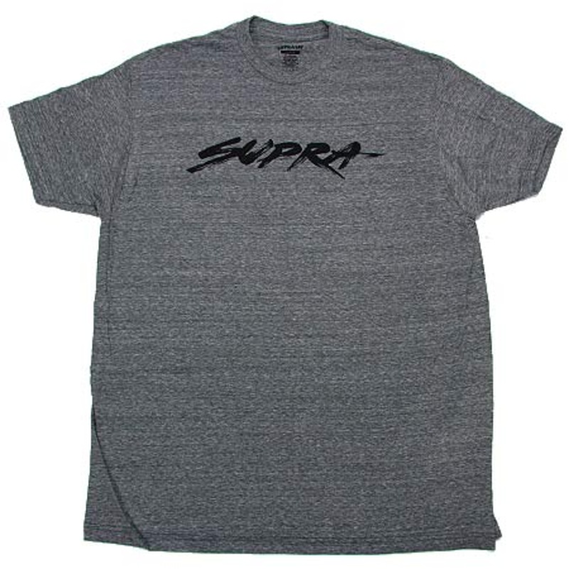 Supra Sketchscript T Shirt Dark Heather Grey Small