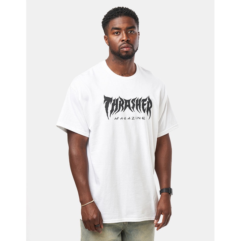 Thrasher Metal T-Shirt – White