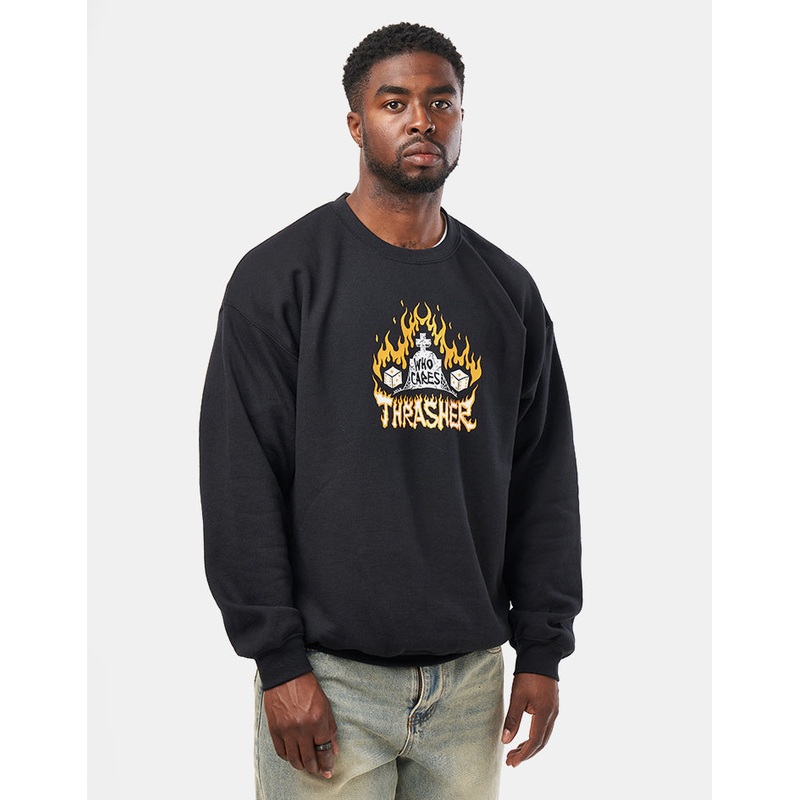 Thrasher x Neckface Who Cares Crew – Black
