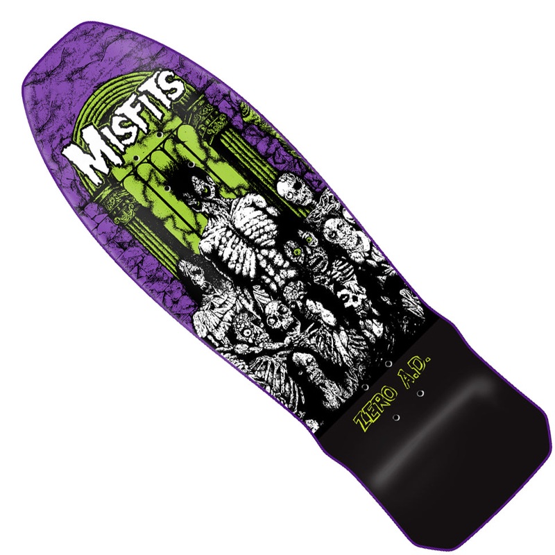 Zero Zero x Misfits Zero A.D. Shaped Deck Purple Dip 10 x 31.2 WB:15.25