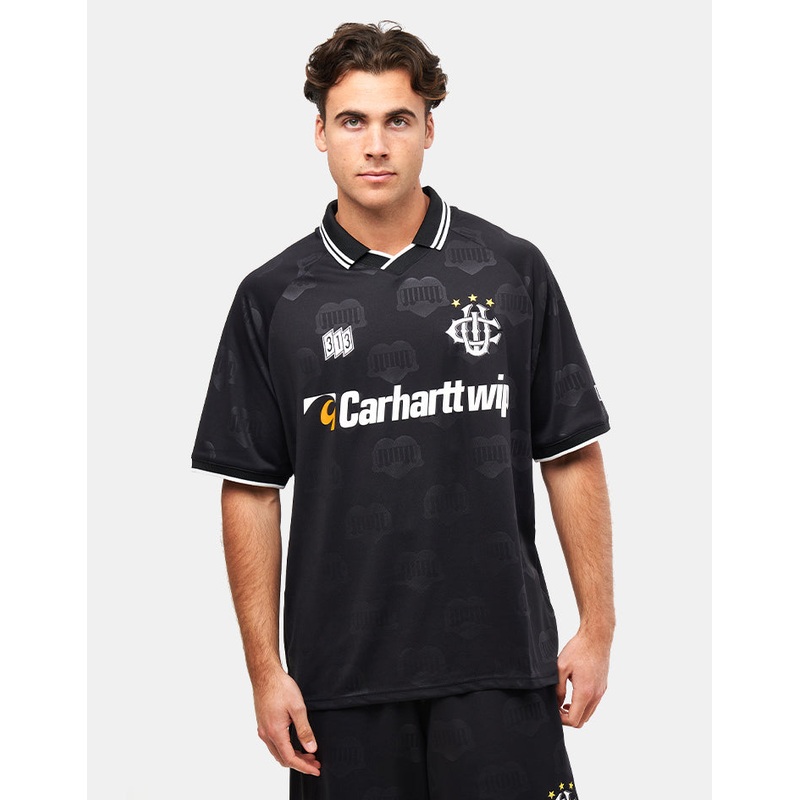 Carhartt WIP Hartt Football T-Shirt – Heart Train Jacquard/Black
