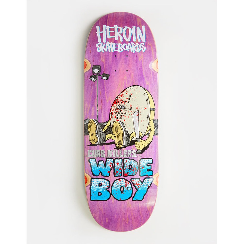 Heroin Curb Killer Wide BoySkateboard Deck – 10.75