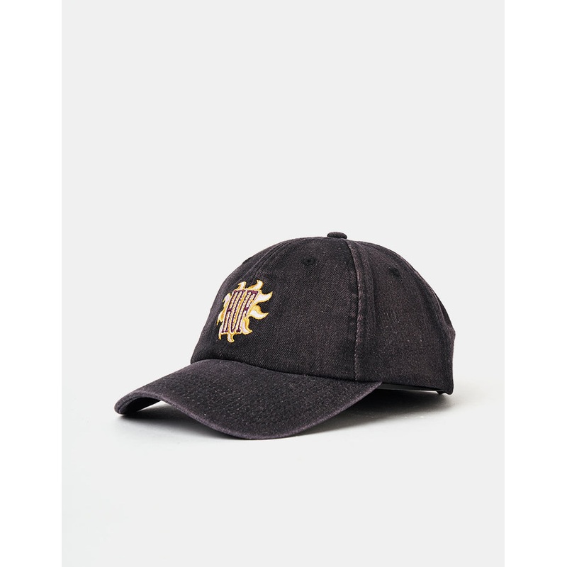HUF Apollo Denim 6 Panel Curved Visor Cap – Dust Purple