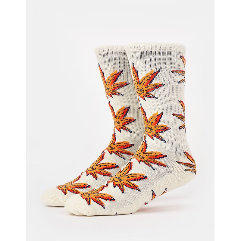 HUF Green Buddy Doodle Crew Socks – Natural