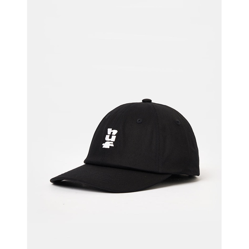 HUF Megablast 6 Panel Curved Visor Cap – Black