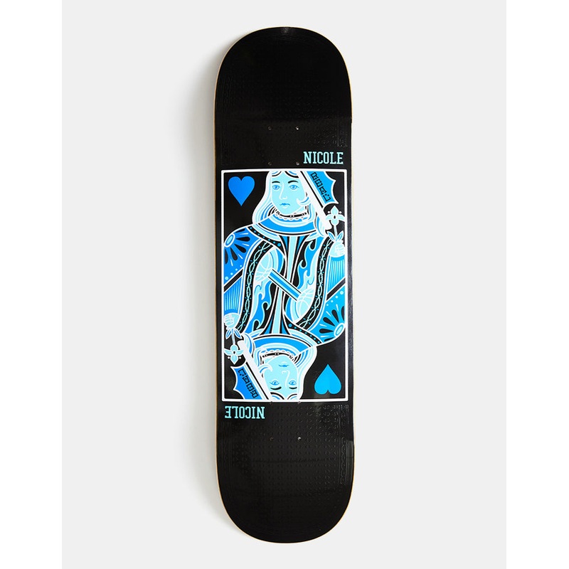 Real Nicole Queen of Hearts ‘TWIN NOSE’ Skateboard Deck – 8.25″