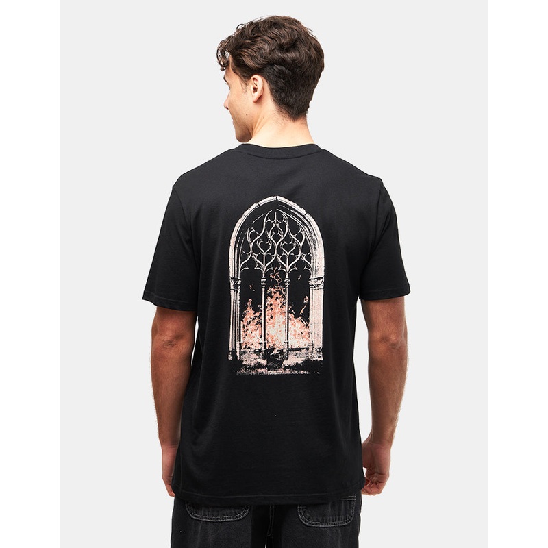 Route One Archway Organic T-Shirt – Black