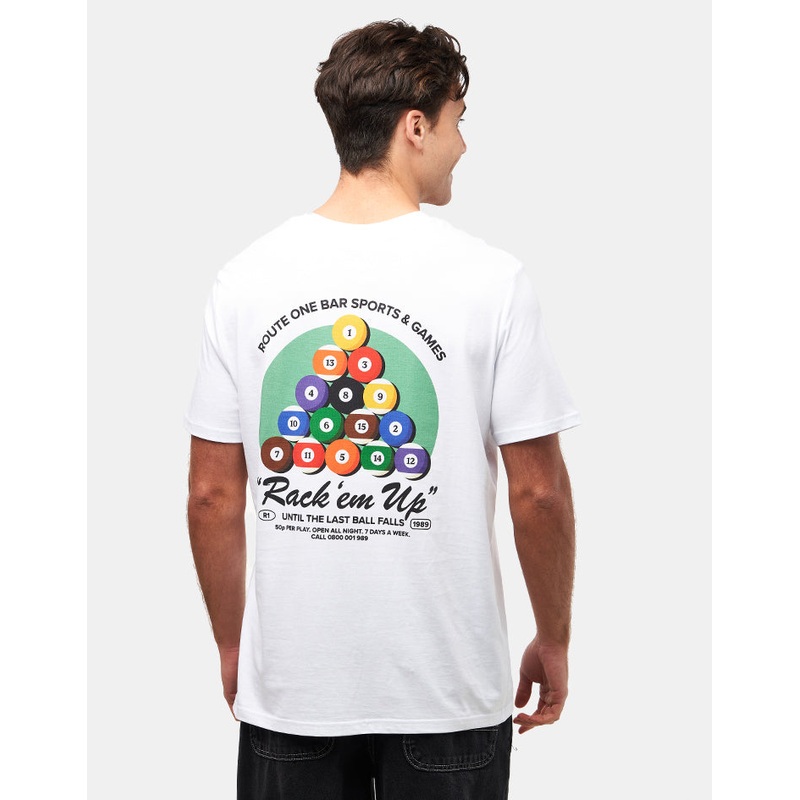 Route One Billiards Organic T-Shirt – White