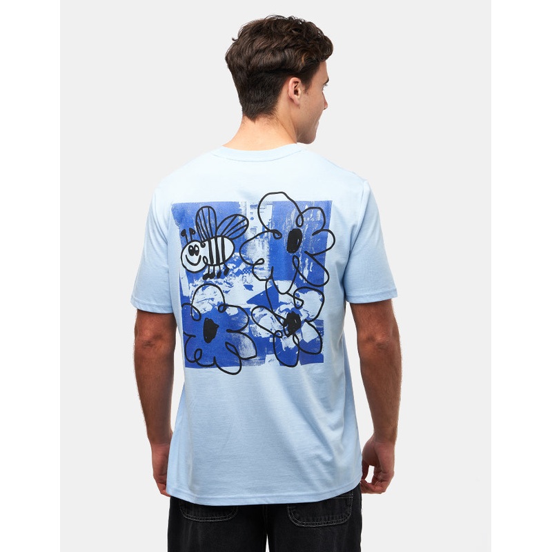 Route One Buzzin Organic T-Shirt – Blue Soul