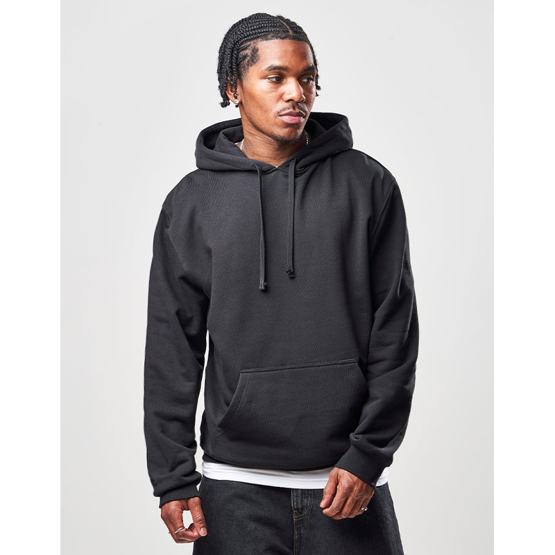 Route One Heavyweight Pullover Hoodie (400gsm) – Black
