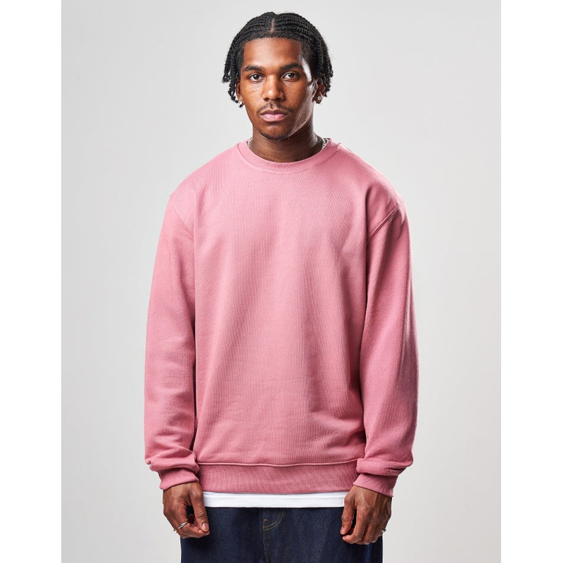 Route One Heavyweight Sweatshirt (400gsm) – Dusty Pink