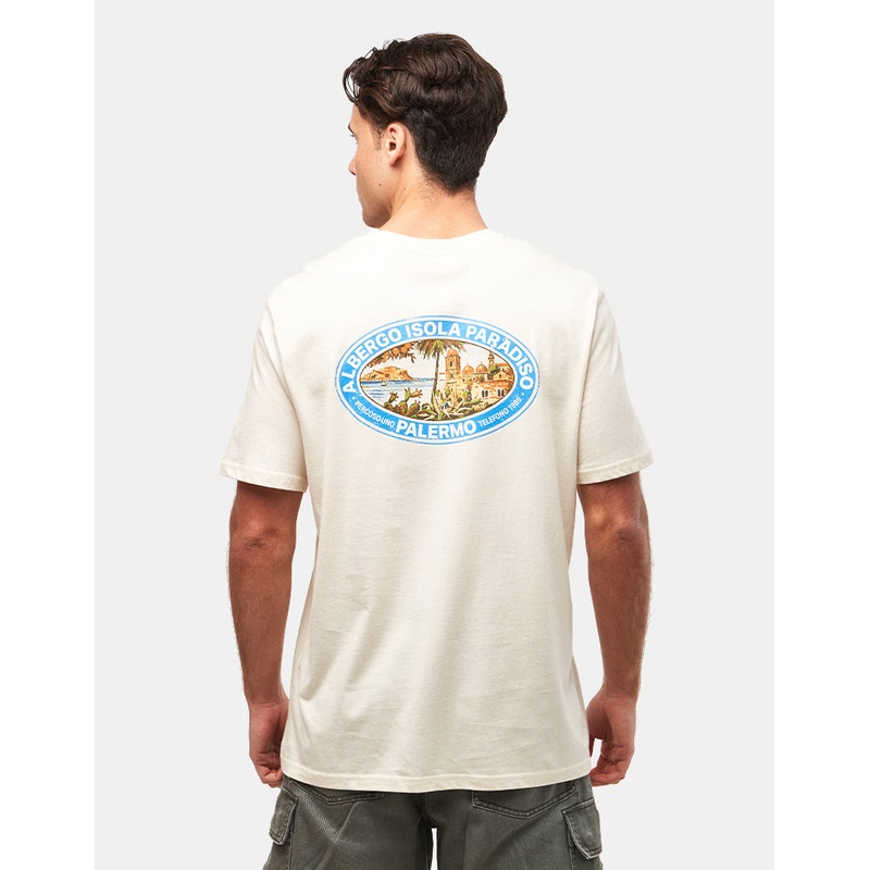 Route One Isola Paradiso Organic T-Shirt – Natural Raw