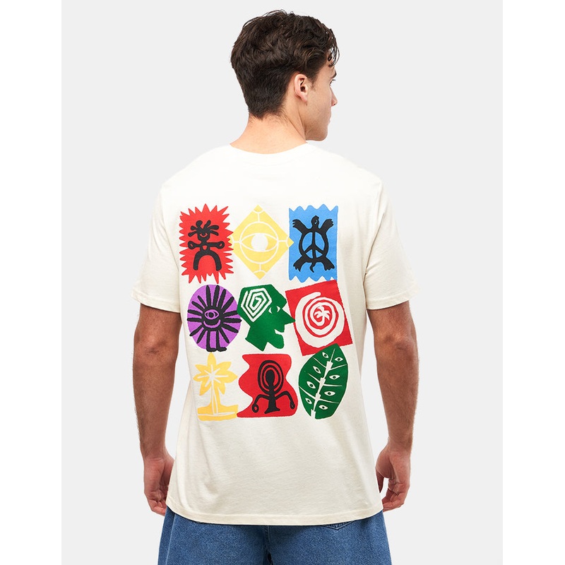 Route One Petroglyphic Organic T-Shirt – Natural Raw