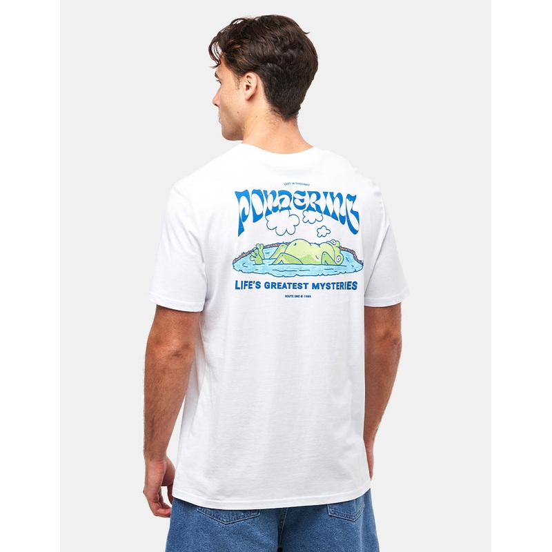 Route One Pondering Organic T-Shirt – White