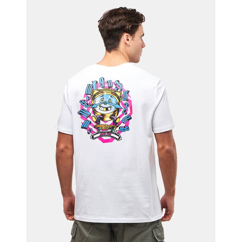 Santa Cruz Grabke All Around Stack T-Shirt – White