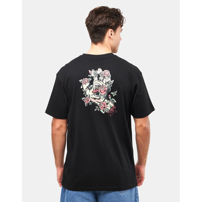 Santa Cruz Screaming Rose Flash T-Shirt – Black