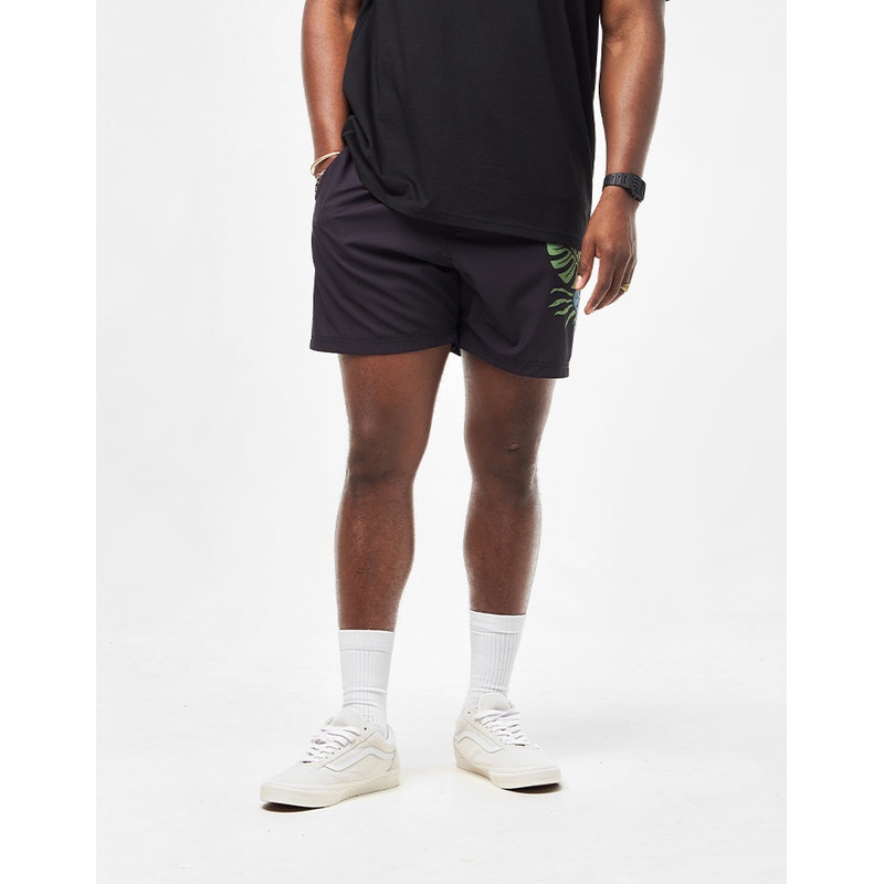 Santa Cruz Tiki Hand Swimshorts – Black