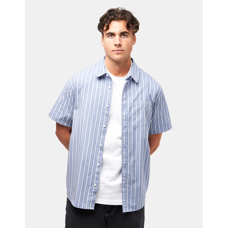 Stance Bales S/S Shirt – Stone Blue